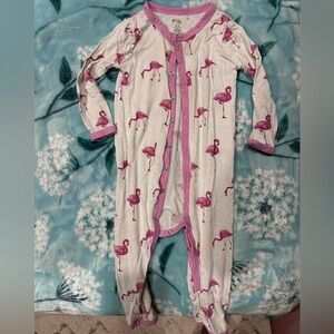 Kyte baby flamingo footless romper